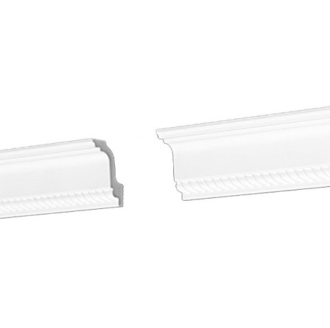 

Плинтус потолочный из пенополистирола Де-Багет Decor ДП 07/60 2000х50х34 мм, Белый