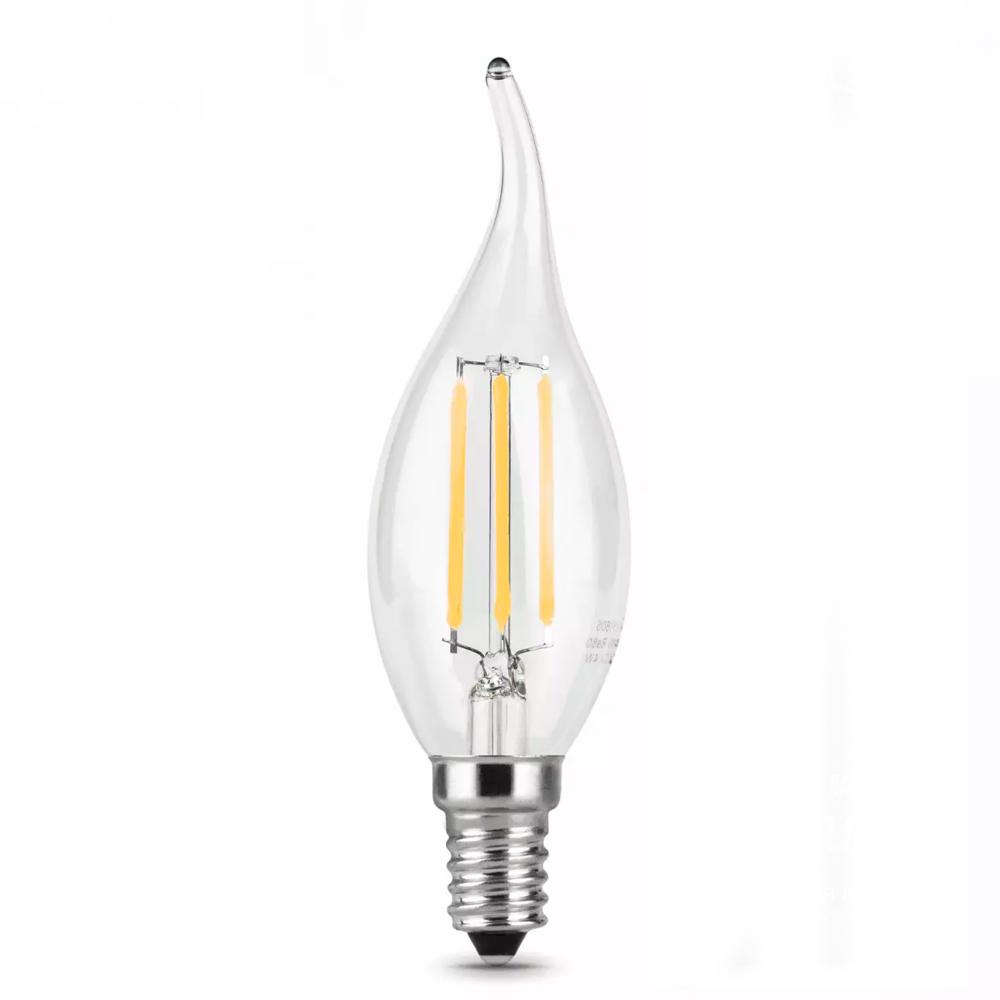 Купить Лампа светодиодная Gauss Filament 5W 450lm 4100К Е14 LED cвеча на ветру