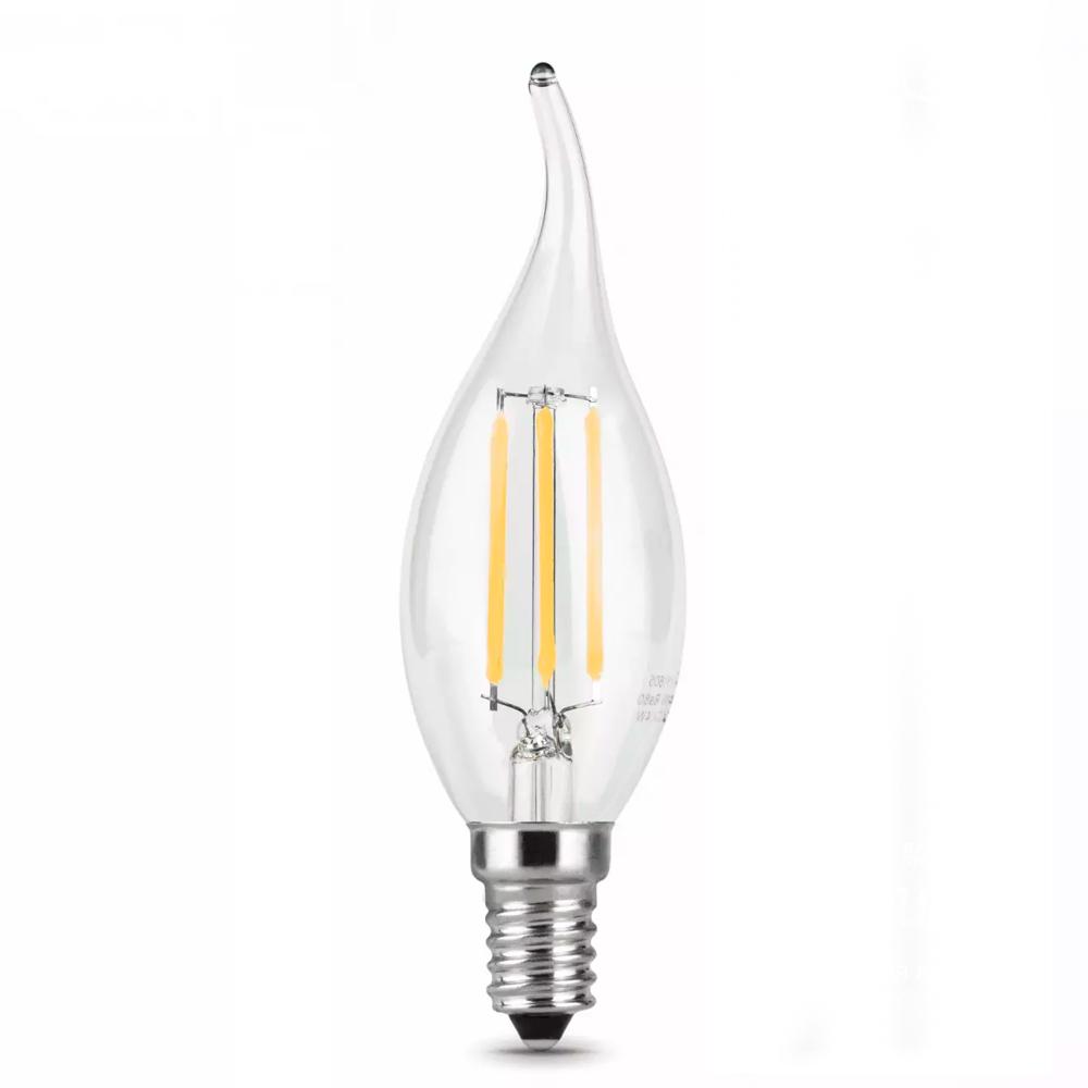 

Лампа светодиодная Gauss Filament 5W 450lm 4100К Е14 LED cвеча на ветру