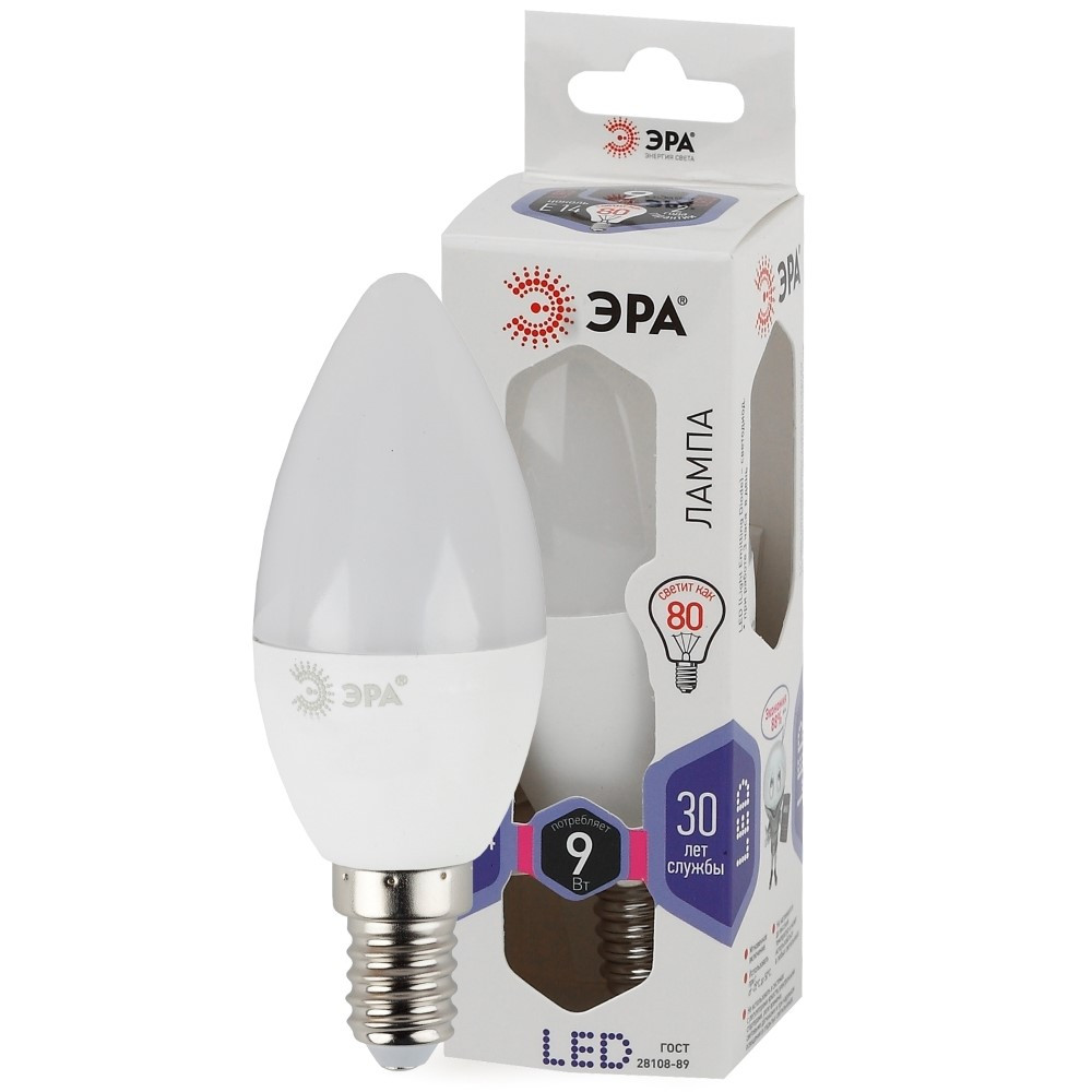 Купить Лампа светодиодная Эра Led B35-9W-860-E14 E14 7W 6000K