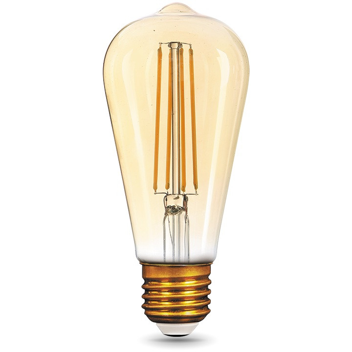 Купить Лампа светодиодная Gauss 157802008 Filament ST64 8W E27 Golden 2400К