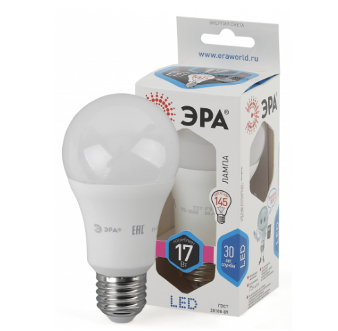 Купить Лампа светодиодная Эра LED A60-17W-840-E27 Б0031700