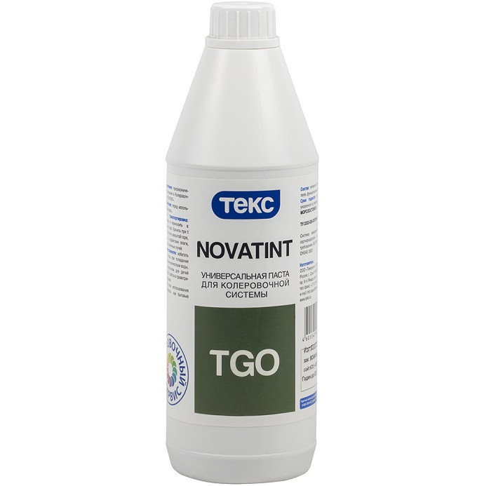 Купить Паста колеровочная универсальная Текс Novatint TGO зеленая 1 л