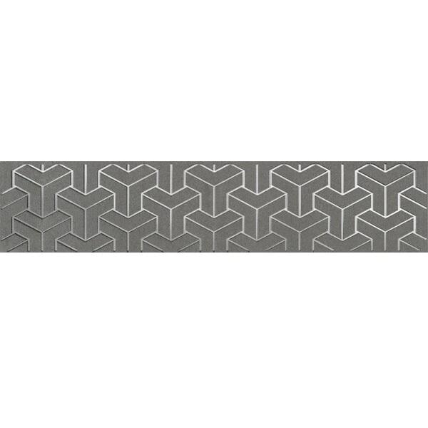 

Бордюр керамический Kerama Marazzi AD/D569/6399 Ломбардиа серый темный 250х54 мм