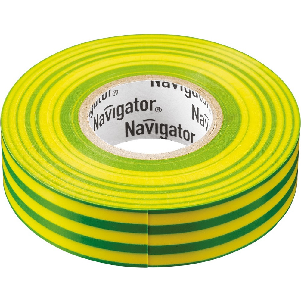 Купить Изолента ПВХ Navigator 19 мм желто-зеленая NIT-A19-20/YG