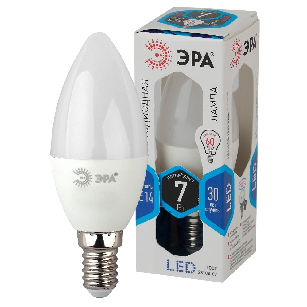 Купить Лампа светодиодная Эра Led B35-7W-840-E14 E14 7W 4000K