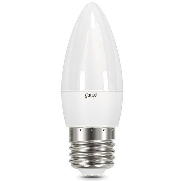 

Лампа светодиодная Gauss Elementary Свеча 6W 420lm 3000K E27 33126