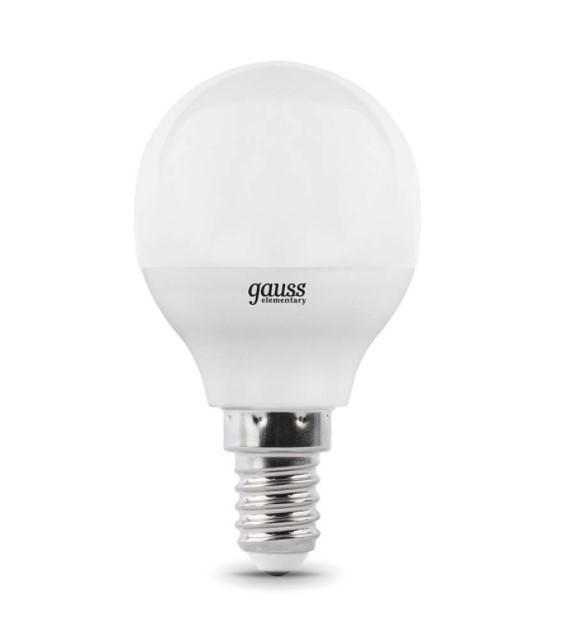 Купить Лампа светодиодная Gauss Elementary Globe E14 10W 4100K 53120