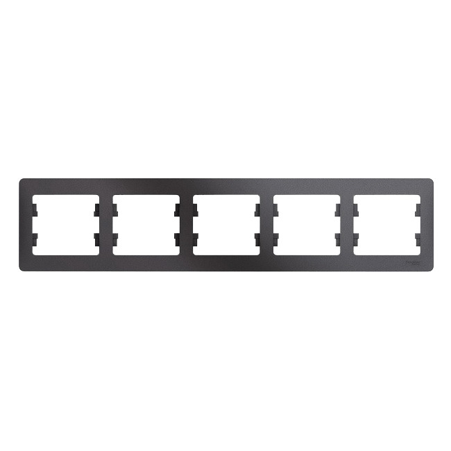 

Рамка пятиместная Schneider Electric Glossa GSL001305 графит