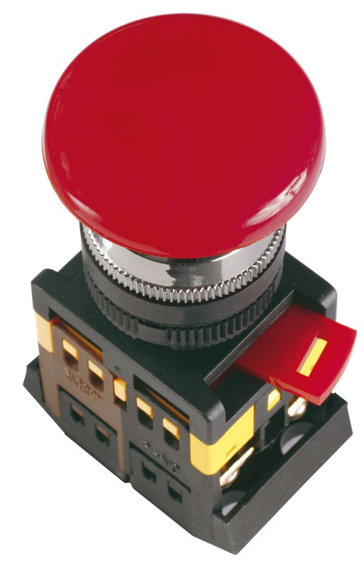 Купить Кнопка управления IEK AEAL-22 Грибок d22 мм с фиксацией красная