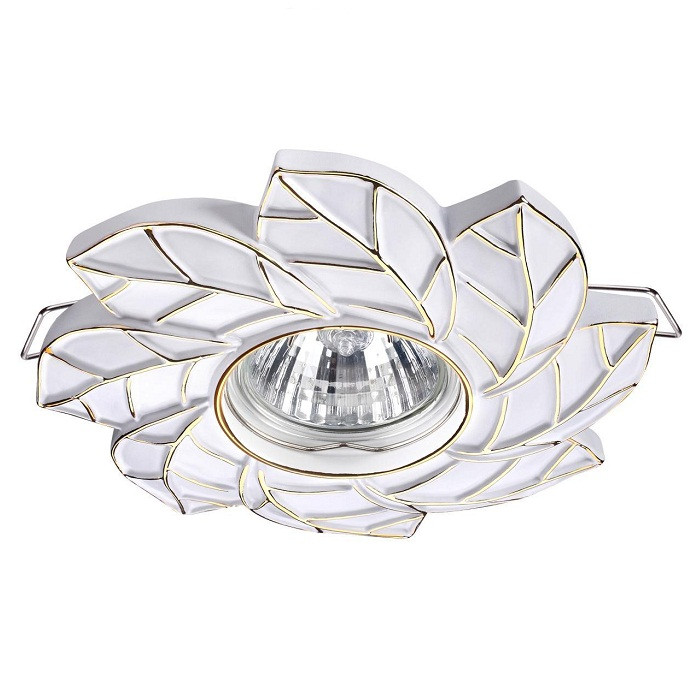 

Светильник встраиваемый Novotech Pattern 370487 NT19 000 белый/золото 50W 220V
