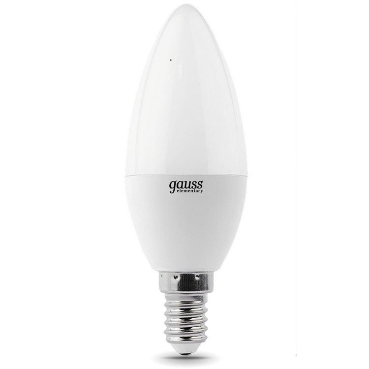Купить Лампа светодиодная Gauss 33118 Elementary Candle 8W E14 3000K