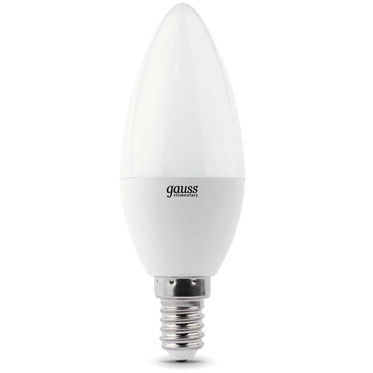 Купить Лампа светодиодная Gauss 33136 Elementary Свеча 6W E14 6500K
