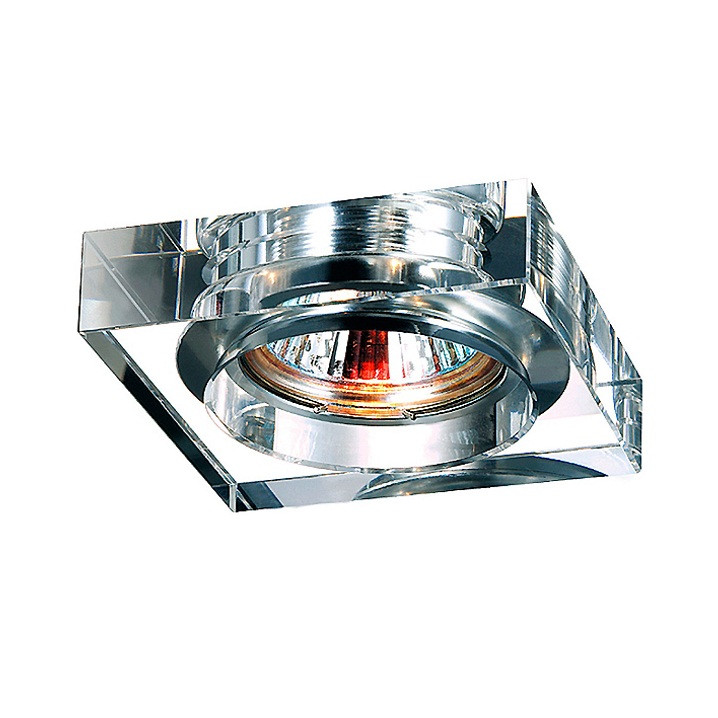 Купить Светильник встраиваемый Novotech Glass 369482 NT09 206 прозрачный GX5.3 50W 12V