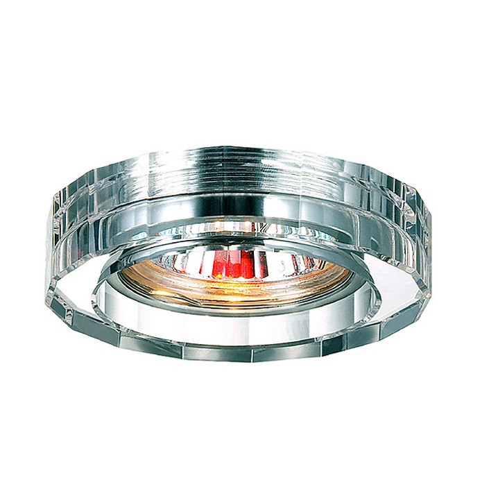 Купить Светильник встраиваемый Novotech Glass 369487 NT09 206 прозрачный GX5.3 50W 12V