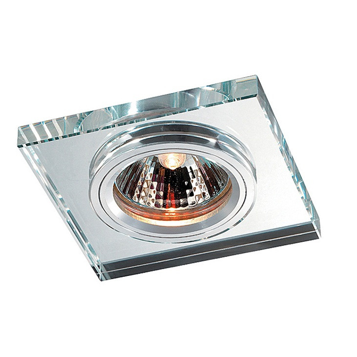 Купить Светильник встраиваемый Novotech Mirror 369753 NT12 237 алюминий/зеркальный GX5.3 50W 12V