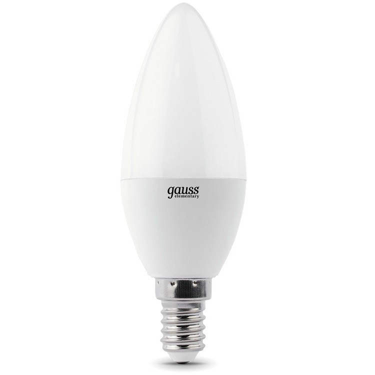 Купить Лампа светодиодная Gauss Elementary Свеча 8W 520lm 3000K E14 33118