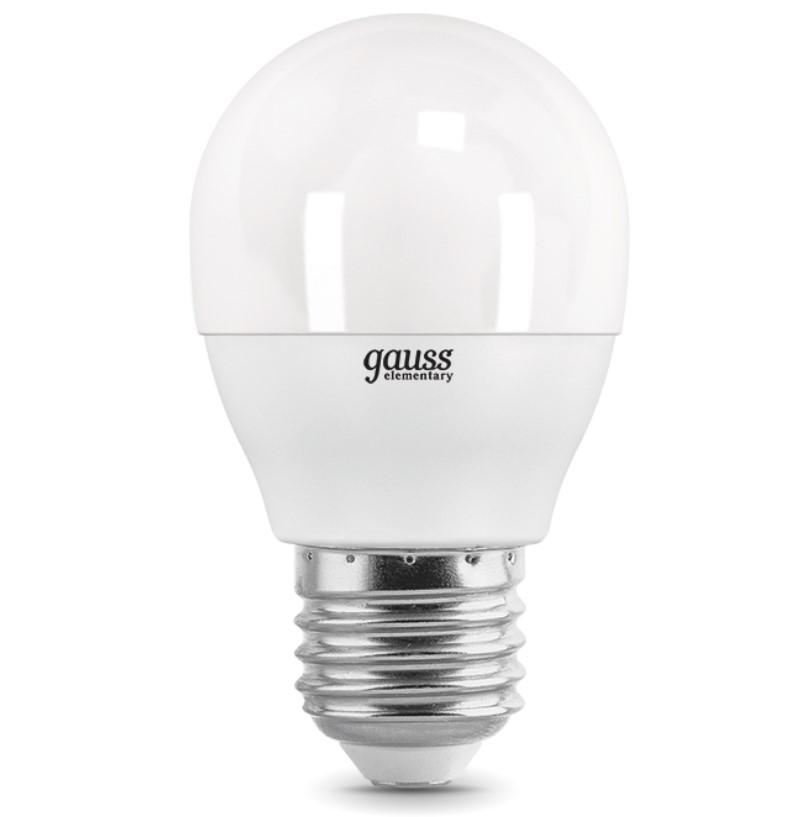 

Лампа светодиодная Gauss Elementary Globe E27 10W 4100K 53220