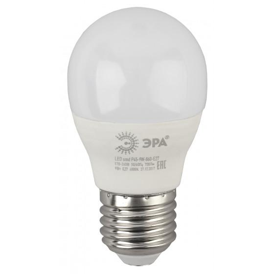 Купить Лампа светодиодная Эра STD Led P45-9W-860-E27 R 9W 6000К