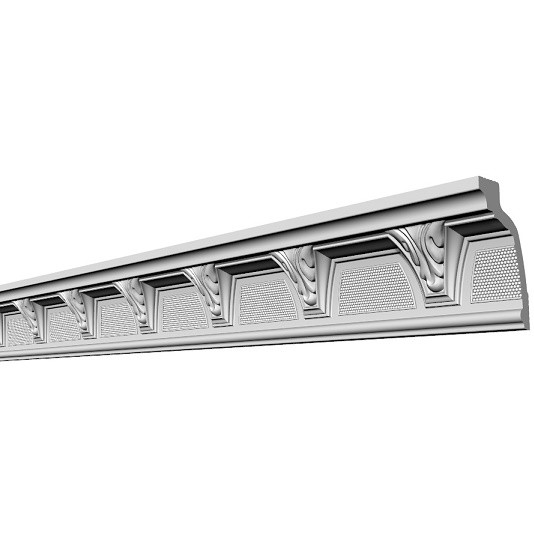 

Плинтус потолочный из пенополистирола Де-Багет Decor ДП 30/90 2000х77х46 мм, Белый