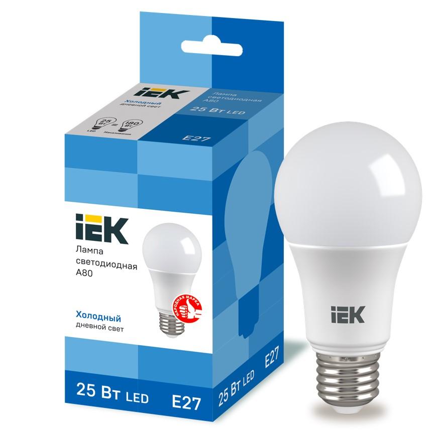 Купить Лампа светодиодная IEK LLE-A80-25-230-65-E27 A80 шар 25Вт E27 6500К
