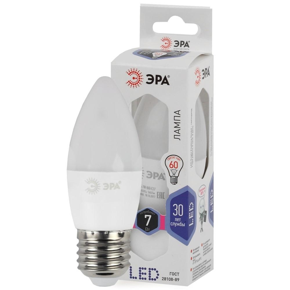 Купить Лампа светодиодная Эра Led B35-7W-860-E27 E27 7W 6000K