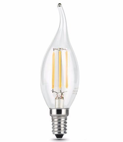 Купить Лампа светодиодная Gauss 104801109 Filament Candle tailed E14 9W 2700К