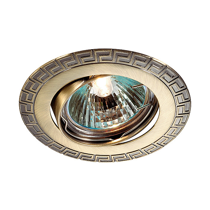 

Светильник встраиваемый поворотный Novotech Сoil 369615 NT12 272 бронза GX5.3 50W 12V