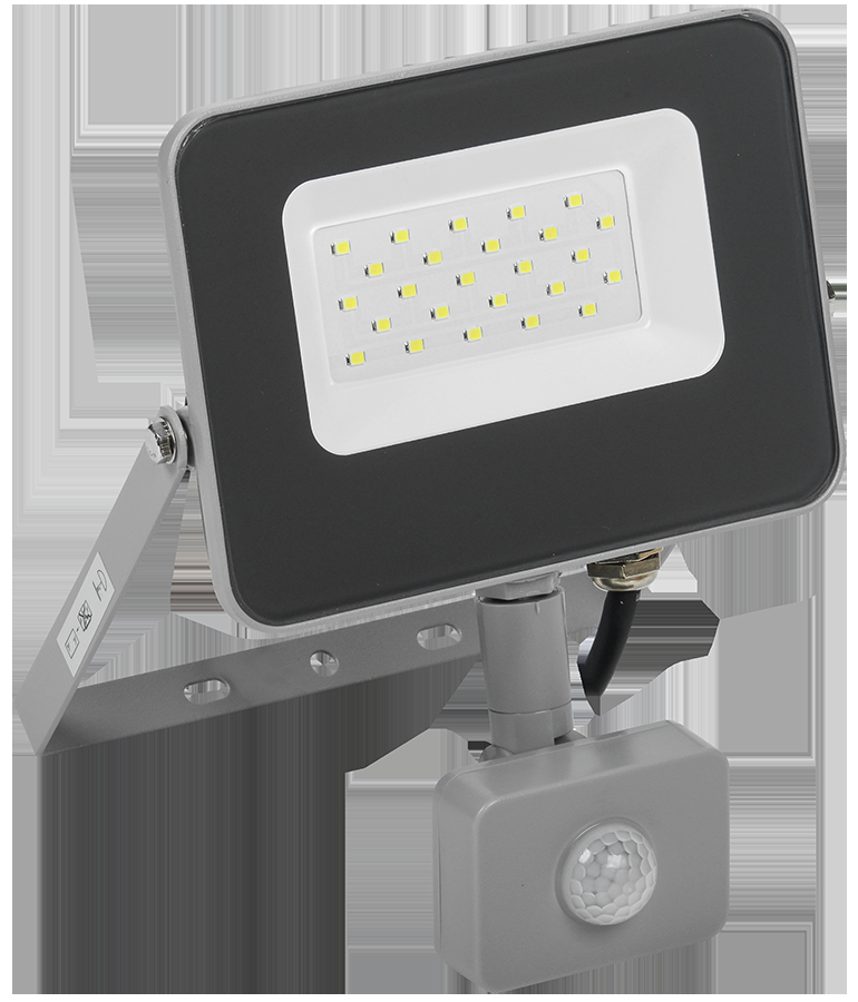 Купить Прожектор светодиодный IEK СДО 07-20Д с датчиком движения серый
