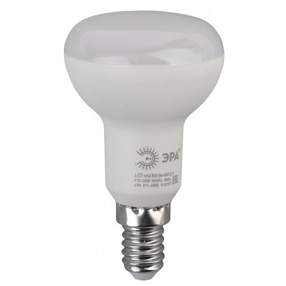 Купить Лампа светодиодная Эра Led R50-6W-827-E14