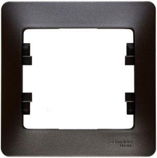 

Рамка одноместная Schneider Electric Glossa GSL001301 графит