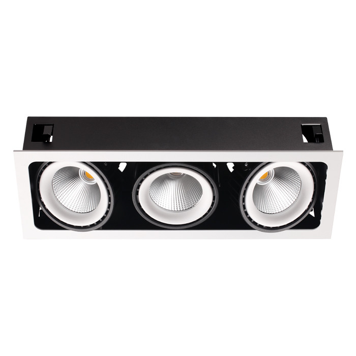 

Светильник встраиваемый светодиодный Novotech Gesso 358039 белый/черный 3х32W 220V