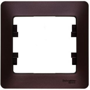 

Рамка одноместная Schneider Electric Glossa GSL001101 баклажановая