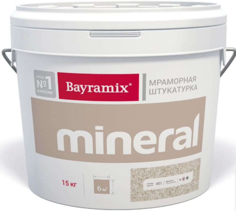 Штукатурка декоративная мраморная Bayramix Mineral 362 15 кг