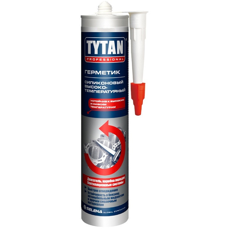 Купить Герметик силиконовый Tytan Professional высокотемпературный красный 280 мл