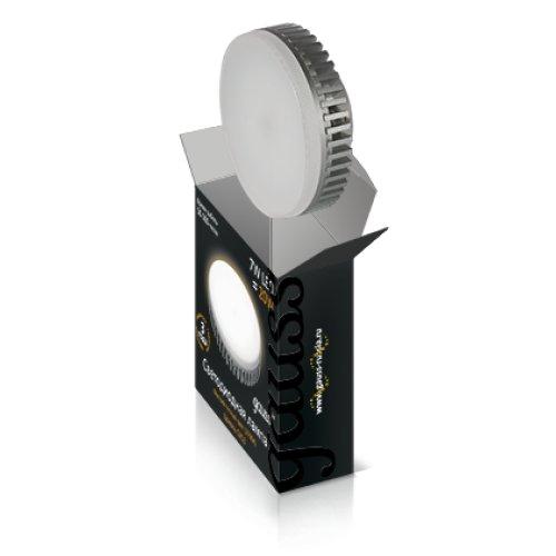 

Лампа светодиодная Gauss EB108008208 GX53 8W 4100K таблетка матовая