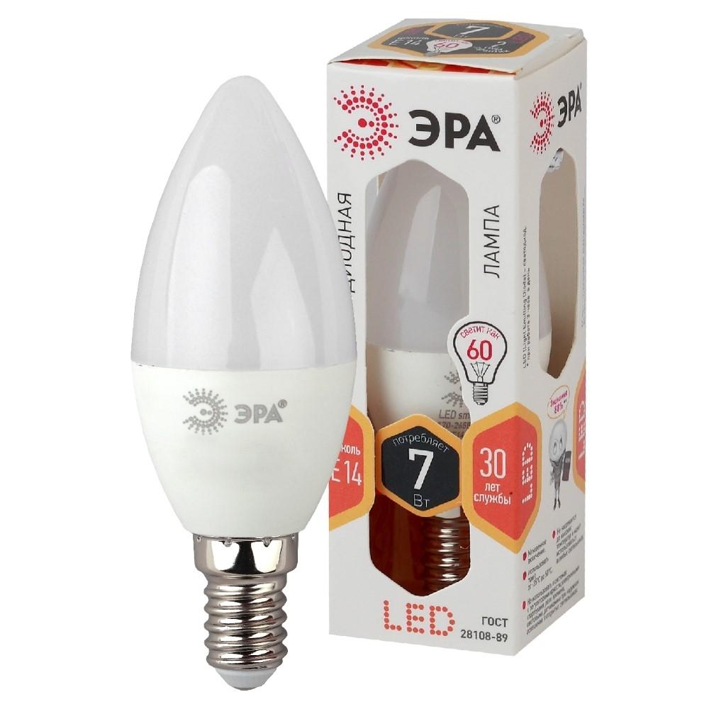 Купить Лампа светодиодная Эра Led B35-7W-827-E14 E14 7W 2700K
