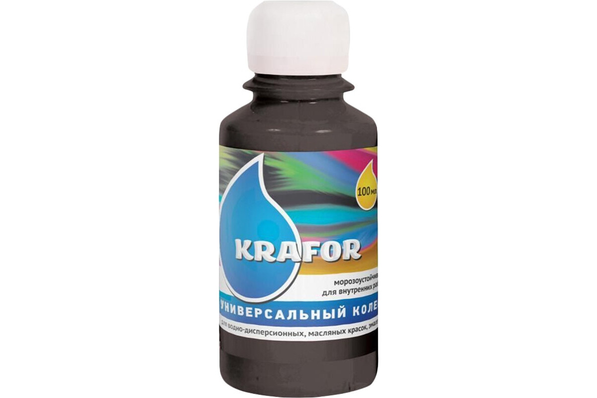 Купить Krafor колер универсальный №21 черный 100 мл 32169