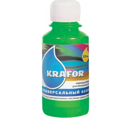 Купить Krafor колер универсальный №24 зеленый 100 мл 32163