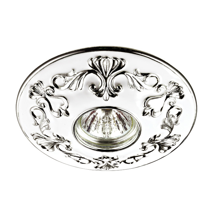 

Светильник встраиваемый Novotech Pattern 370216 белый/хром IP20 GX5.3 50W 12V