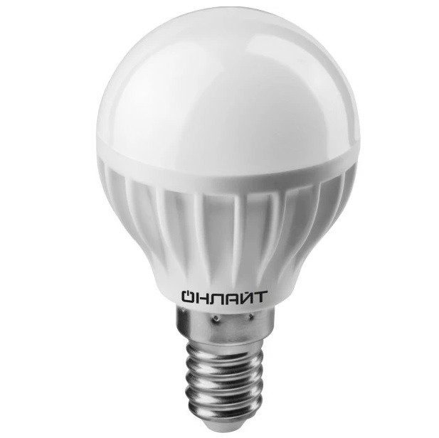 Купить Лампа светодиодная Онлайт 71 625 OLL-G45-8-230-4K-E14