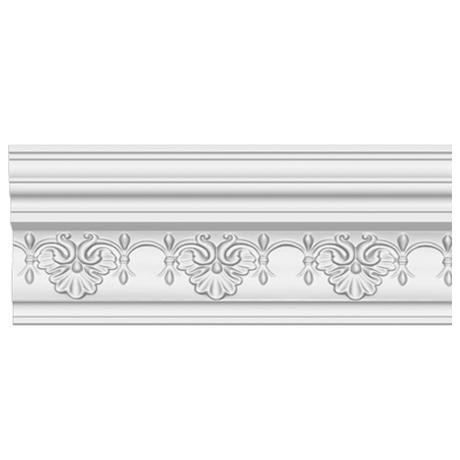 

Плинтус потолочный полиуретановый Decomaster DT 9851 2400х115х90 мм, Белый