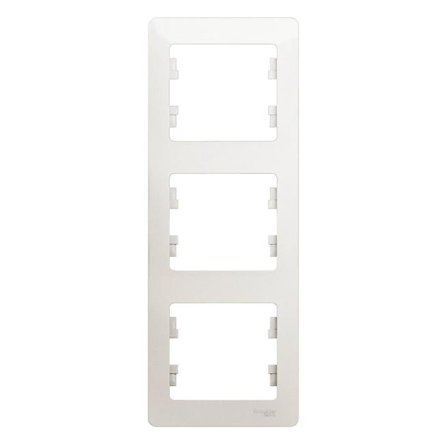 

Рамка трехместная Schneider Electric Glossa GSL000607 перламутр