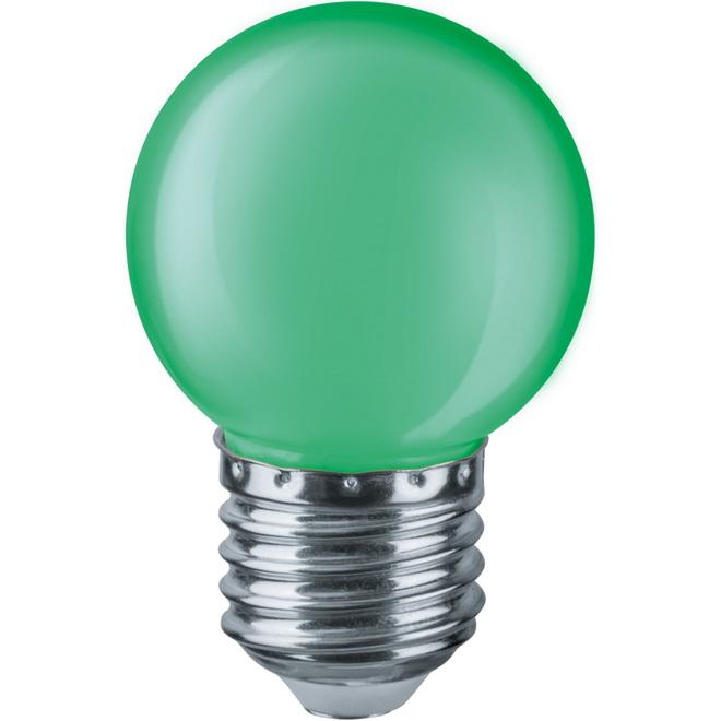 Купить Лампа светодиодная декоративная Navigator 71828 NLL-G45-1-230-G-E27 1W зеленая
