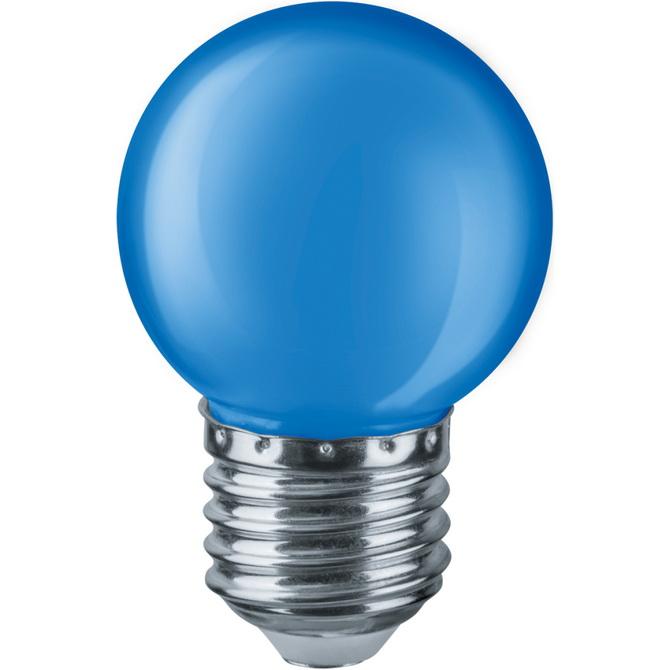 Купить Лампа светодиодная декоративная Navigator 71829 NLL-G45-1-230-B-E27 1W синяя