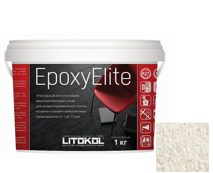 Купить Затирка эпоксидная для швов Litokol Epoxyelite E.02 молочная 1 кг