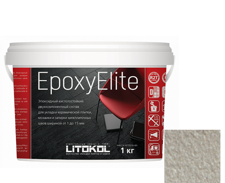 Купить Затирка эпоксидная для швов Litokol Epoxyelite E.04 платина 1 кг
