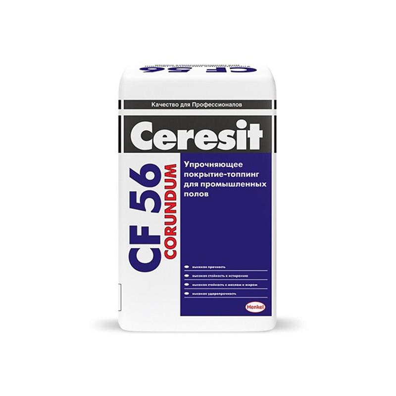 Упрочняющее покрытие-топпинг для промышленных полов Ceresit CF 56 натуральный 25 кг