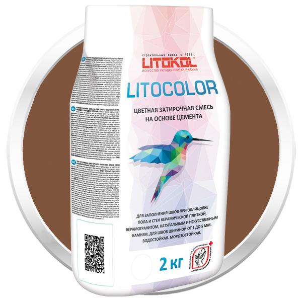 Купить Смесь затирочная цементная для швов Litokol Litocolor L.26 Какао 2 кг