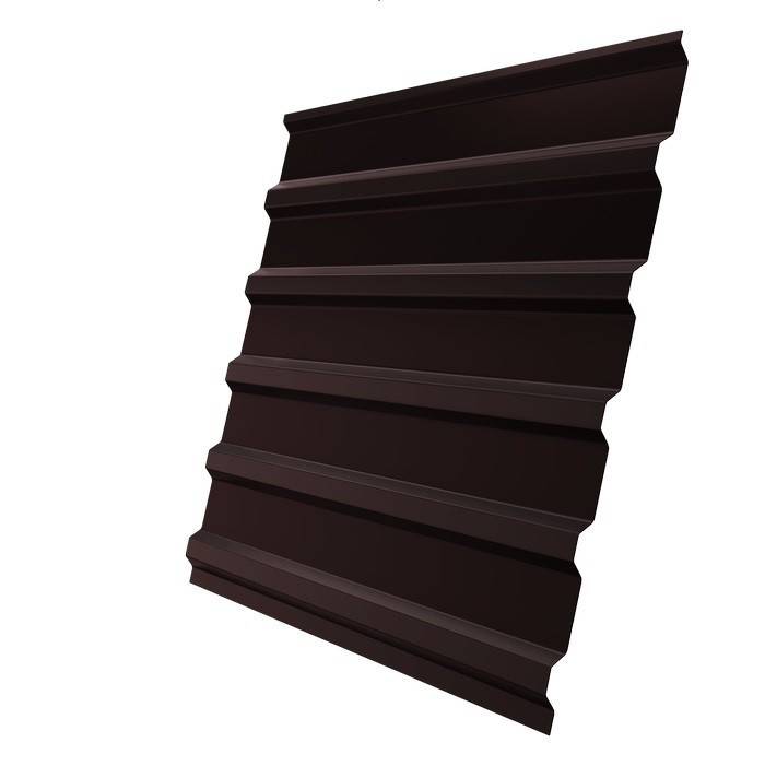 Купить Профнастил С8 Железный Форт Satin 0,35 мм RAL 8017 шоколадно-коричневый